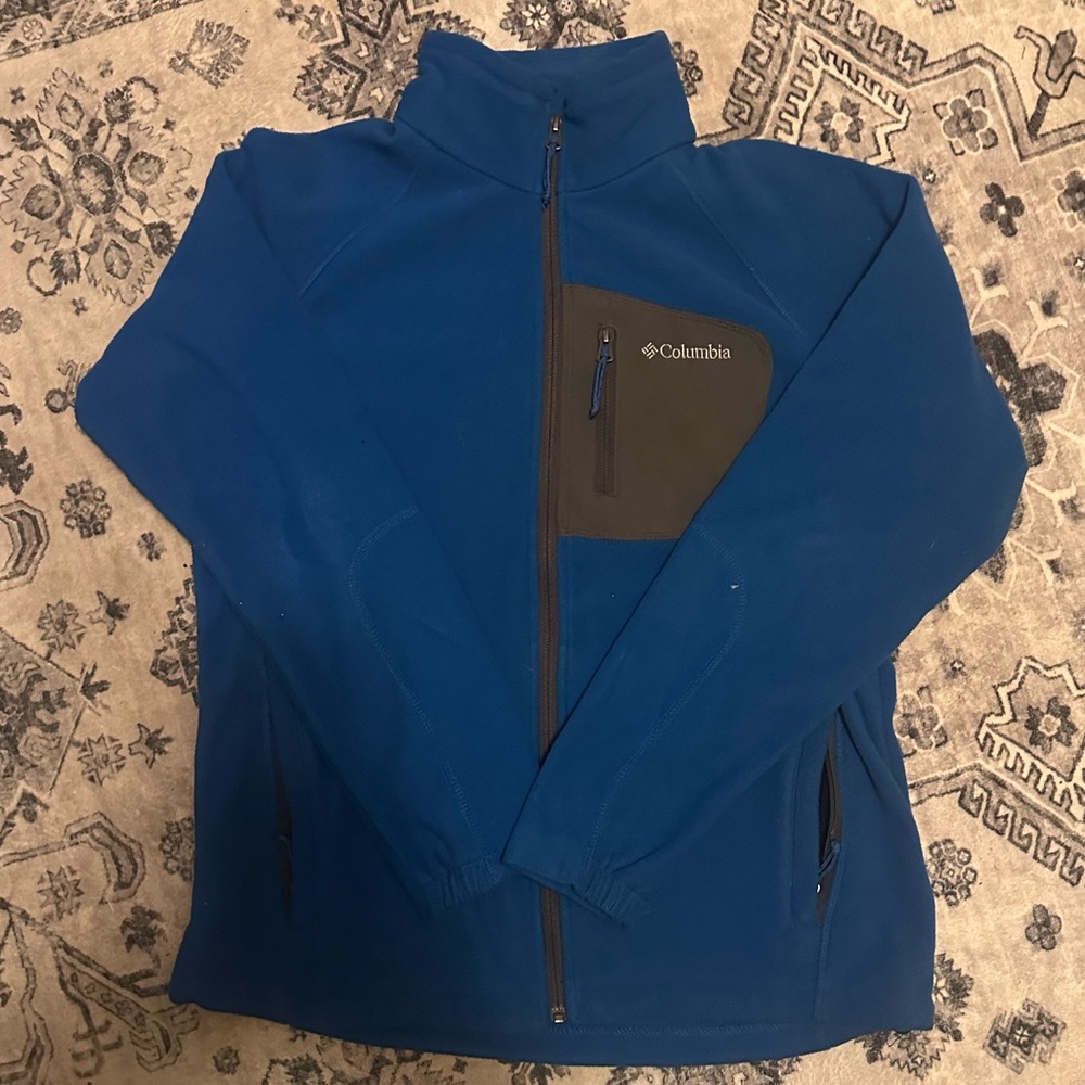 Columbia Blue zippered Fleece Jacket